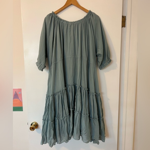 Loup Charmant Small Seafoam peasant dress - Picture 3 of 4